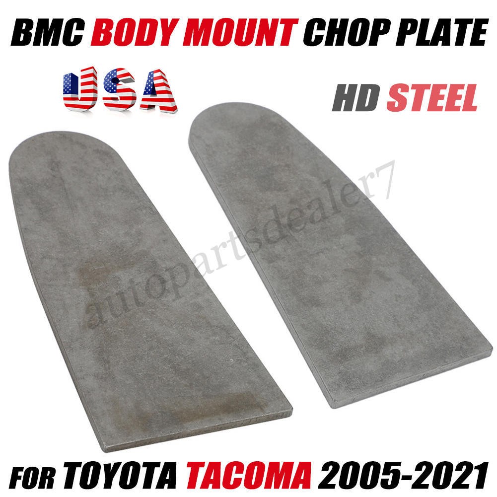 For Toyota Tacoma BMC Body Mount Chop Steel Plate Kit Gen 2 / 3 Tacoma 2005-2021
