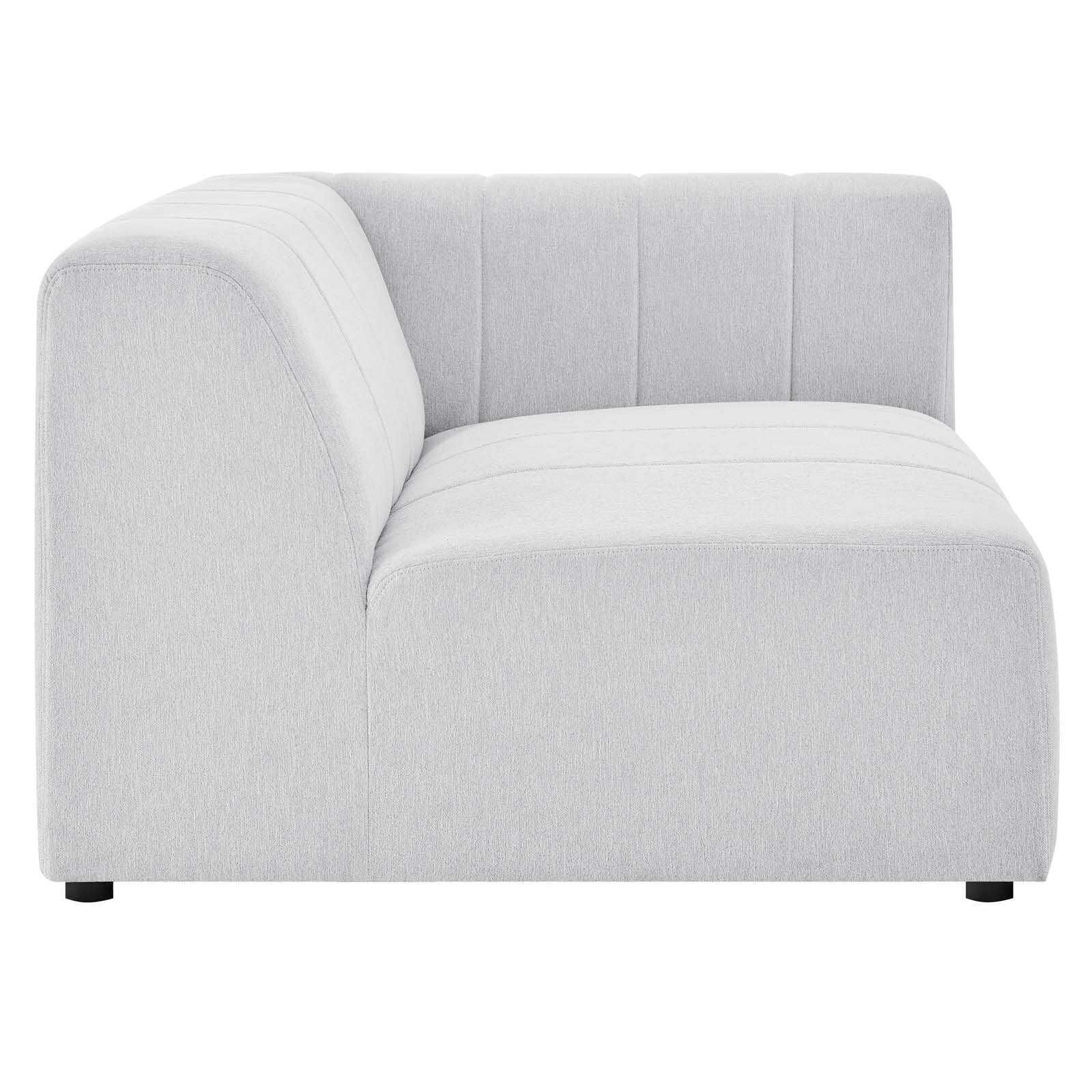 Modway Bartlett Upholstered Fabric Right-Arm Chair in Ivory