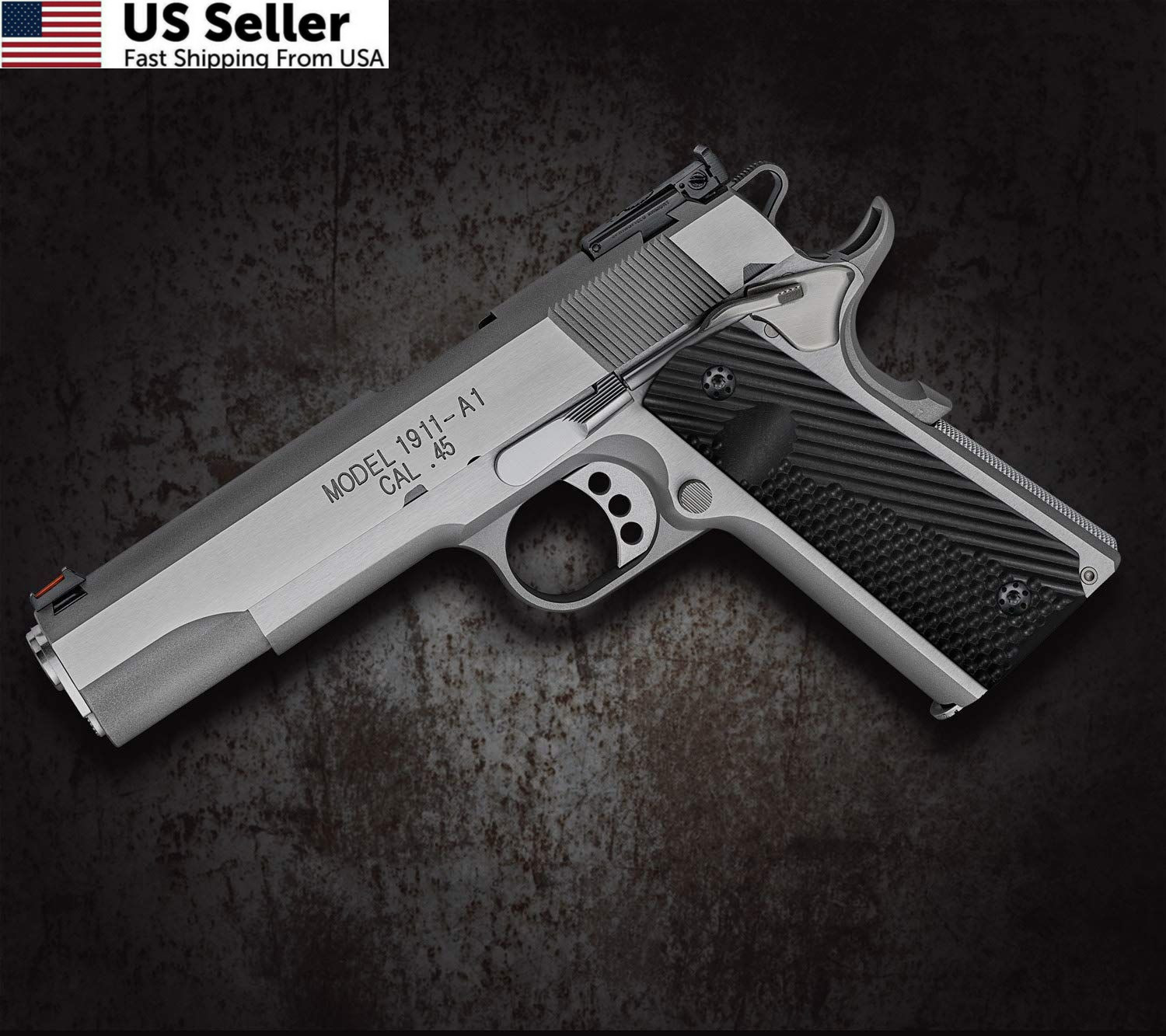 Cool Hand 1911 G10 Grips Full Size Ambi Safety OPS Texture Screws