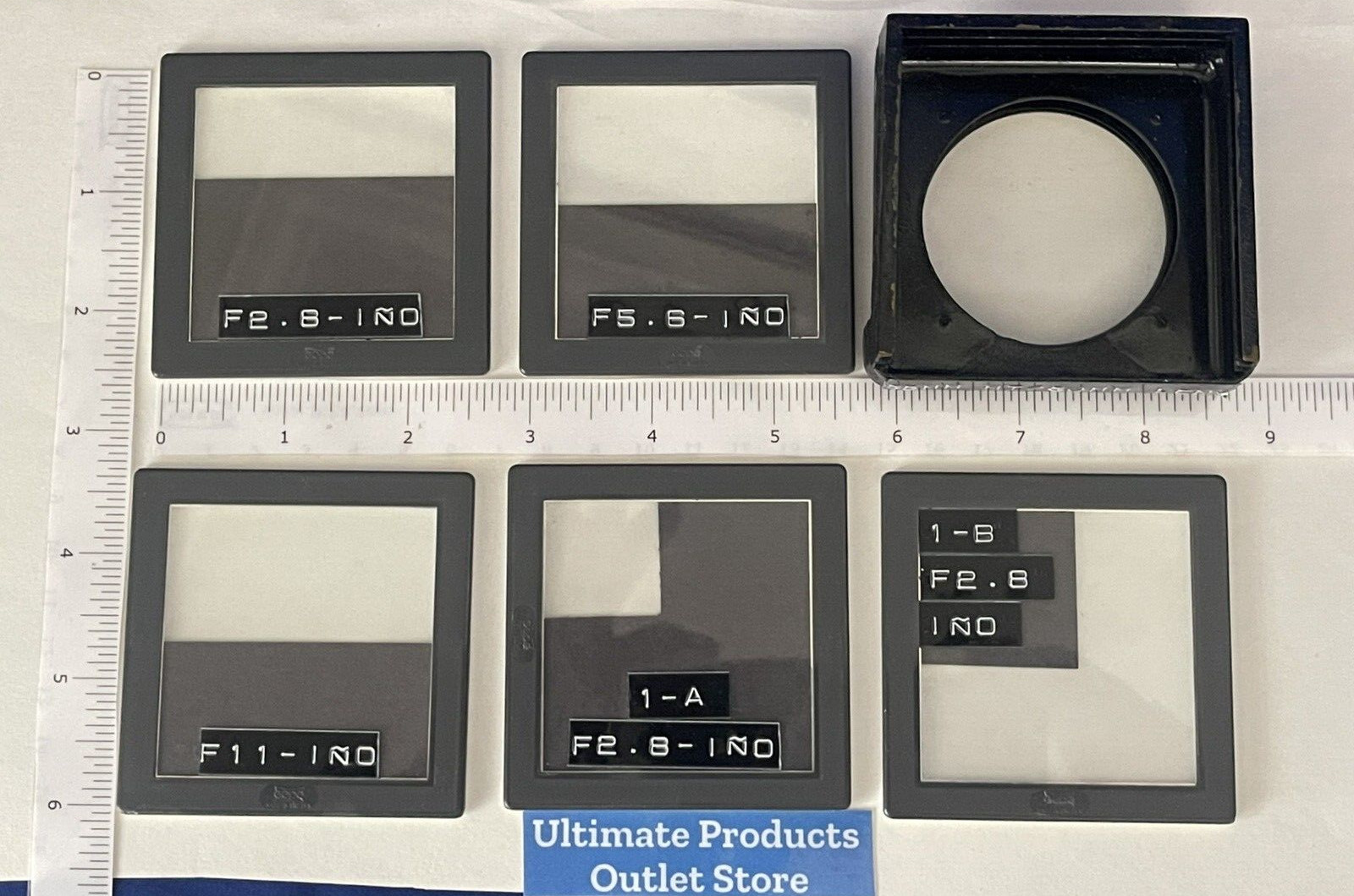 Gepe 5 Slides 2.25/2.25 60x60 plus Custom Made Dual Slide Holder for 52 mm Mount