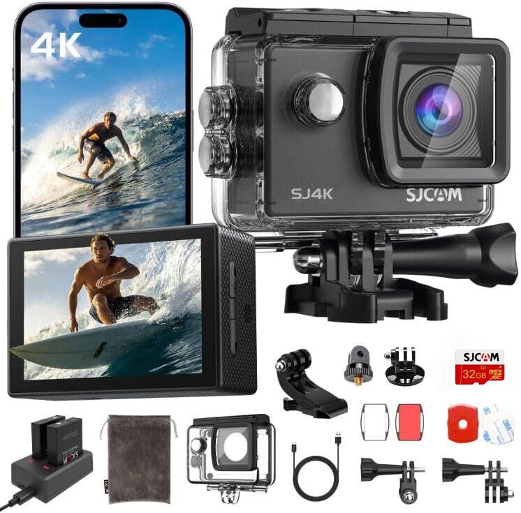 SJCAM SJ4000 4K Ultra HD Waterproof Action Camera - 20MP WiFi Sports Cam