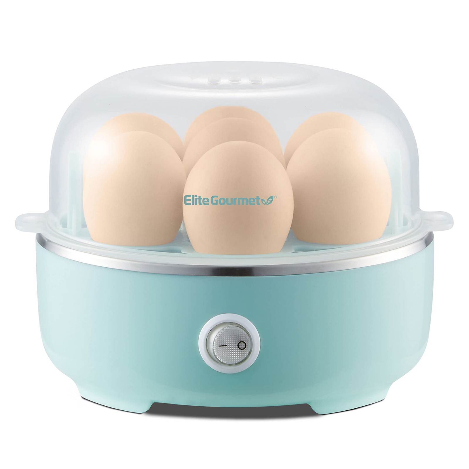 Elite Gourmet EGC115M Easy Egg Cooker Electric 7-Egg 7 Egg, Retro Mint