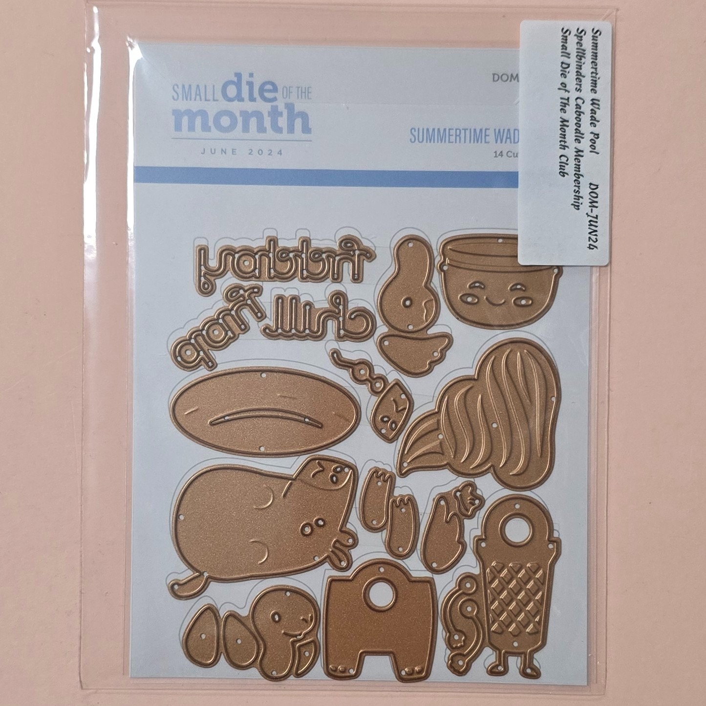 Spellbinders SUMMERTIME WADE POOL DOM-JUN24 w/Storage Envelope