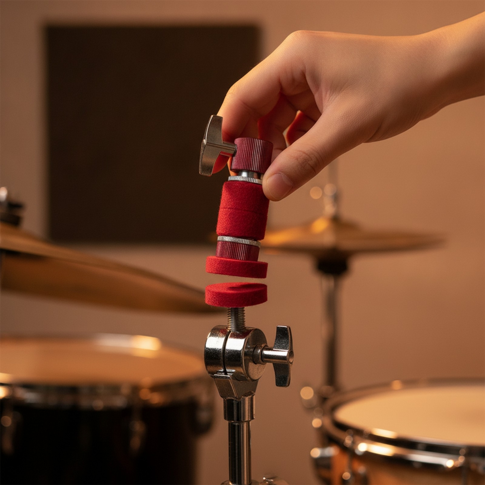 11 Pieces Drum Accessory Kit Replacement Drum Key with Felt Pads Easy to