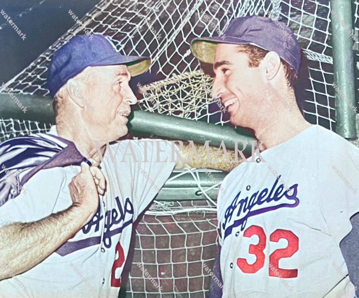 GQ292 Sandy Koufax Waly Alston LA Dodgers 8x10 11x14 16x20 Colorized Photo
