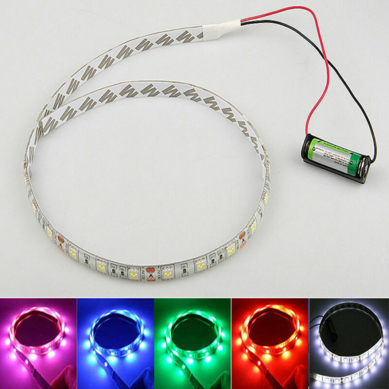 DC12V Battery Powered LED Strip 5050 SMD 3led - 30 led White Waterproof Flexible