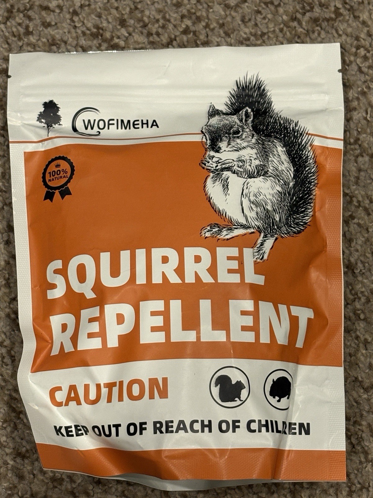 All Natural Wofimeha Squirrel Deterrent 10 Pouches