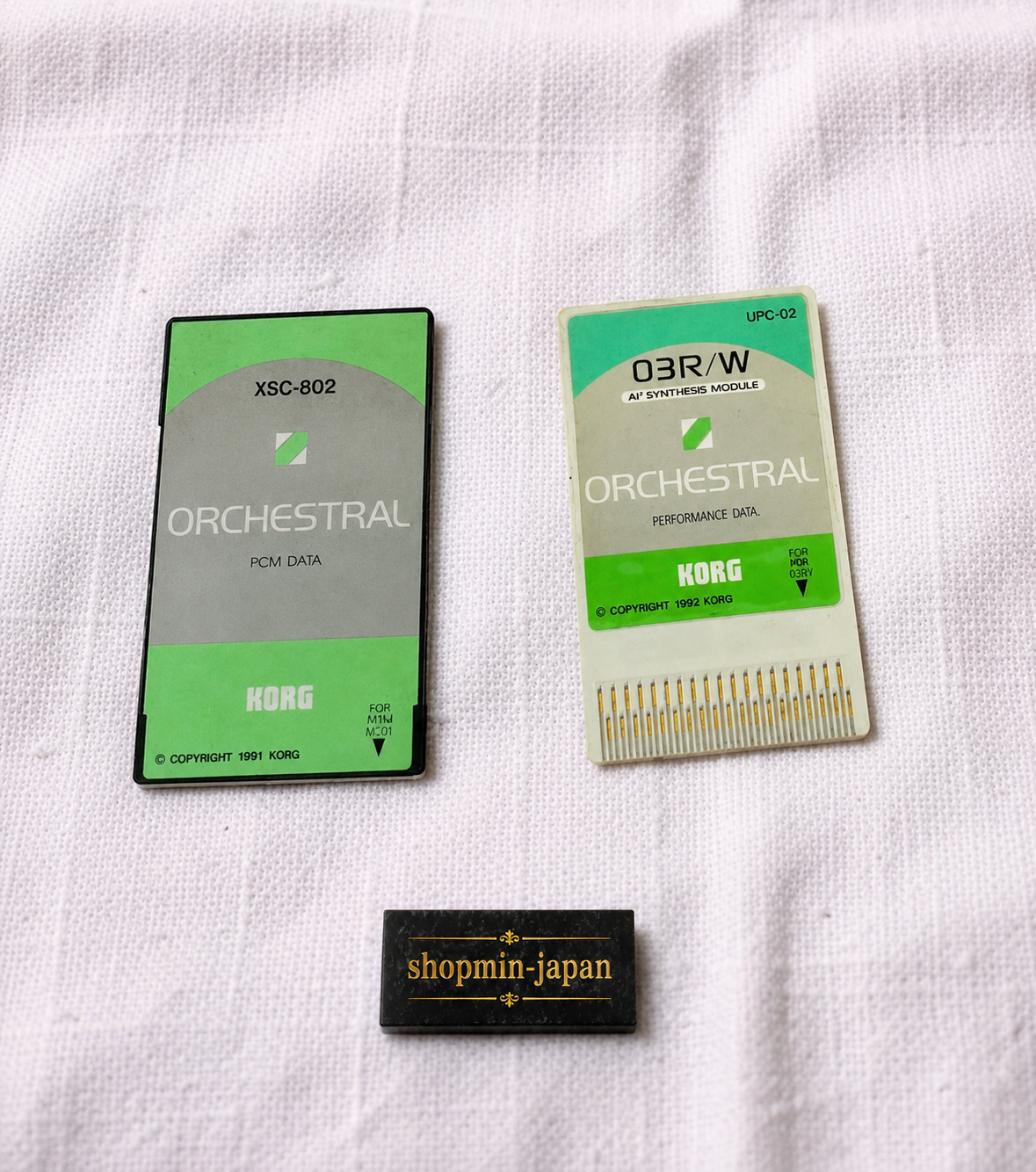 KORG XSC-802 UPC-02 Orchestral Data Card Set for 03R/W Tested from Japan