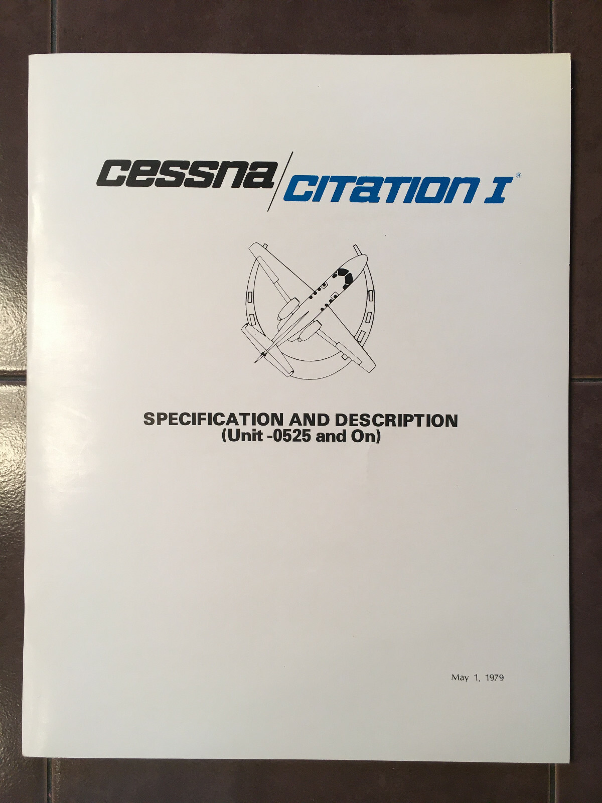Cessna Citation I Model 500, sn 0525 & On, Specification/Description Booklet