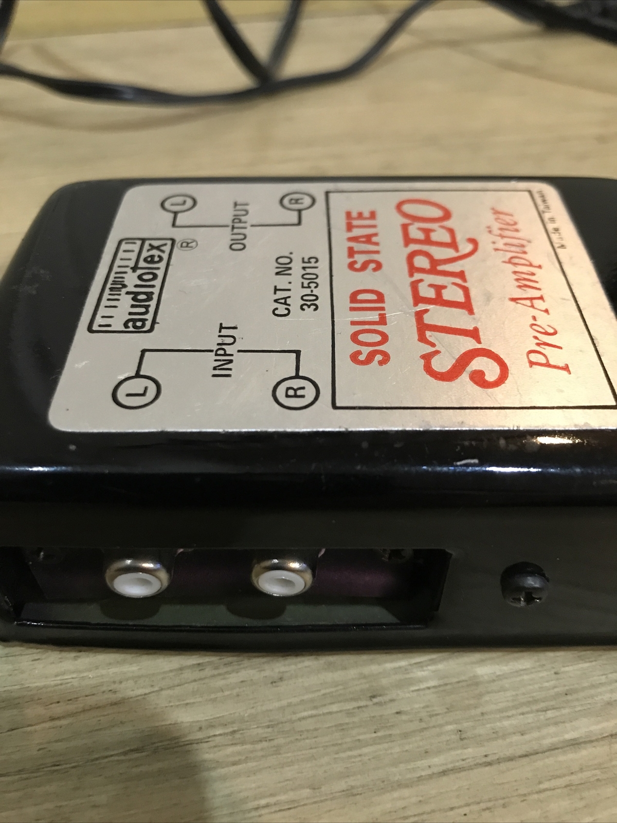 Audiotex Solid State Stereo Pre Amplifier Audio Speaker System Cable Amp 30-5015