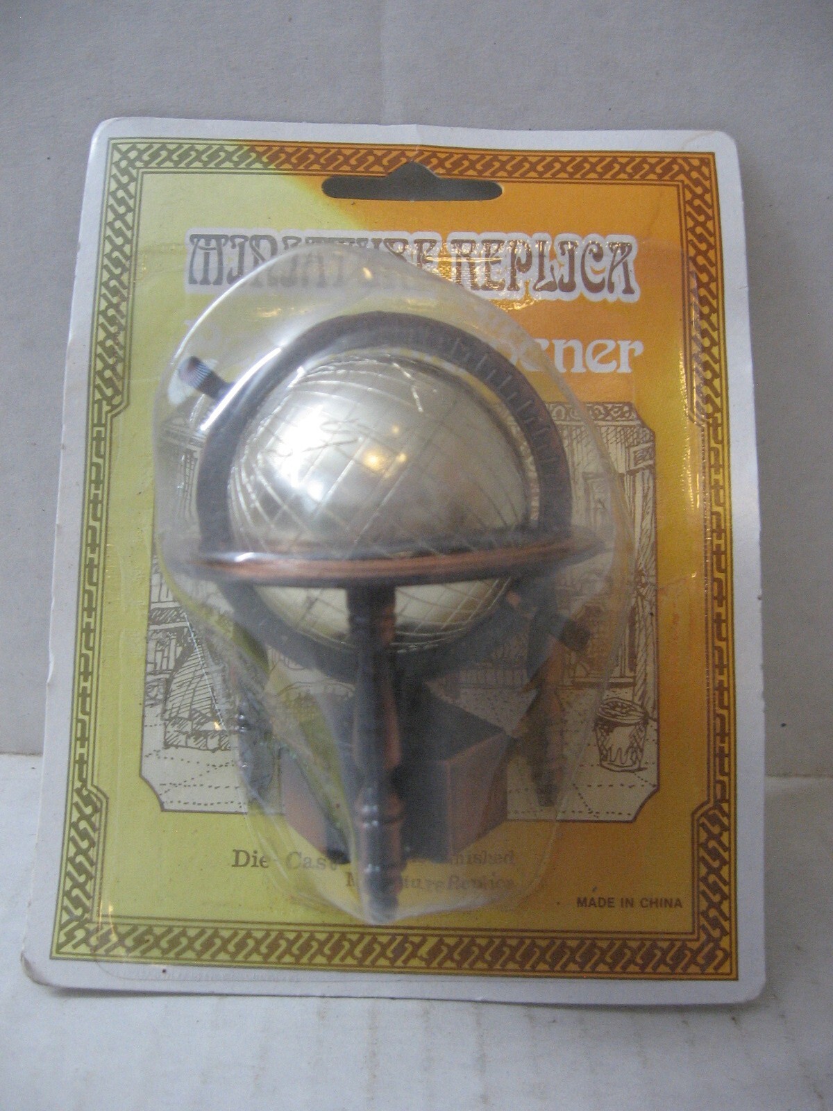 Die Cast Miniature Replica Spinning World Globe Pencil Sharpener