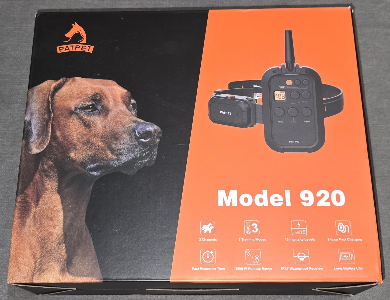 Patpet Dog Training Collar Model 920 3/4 Mile Range