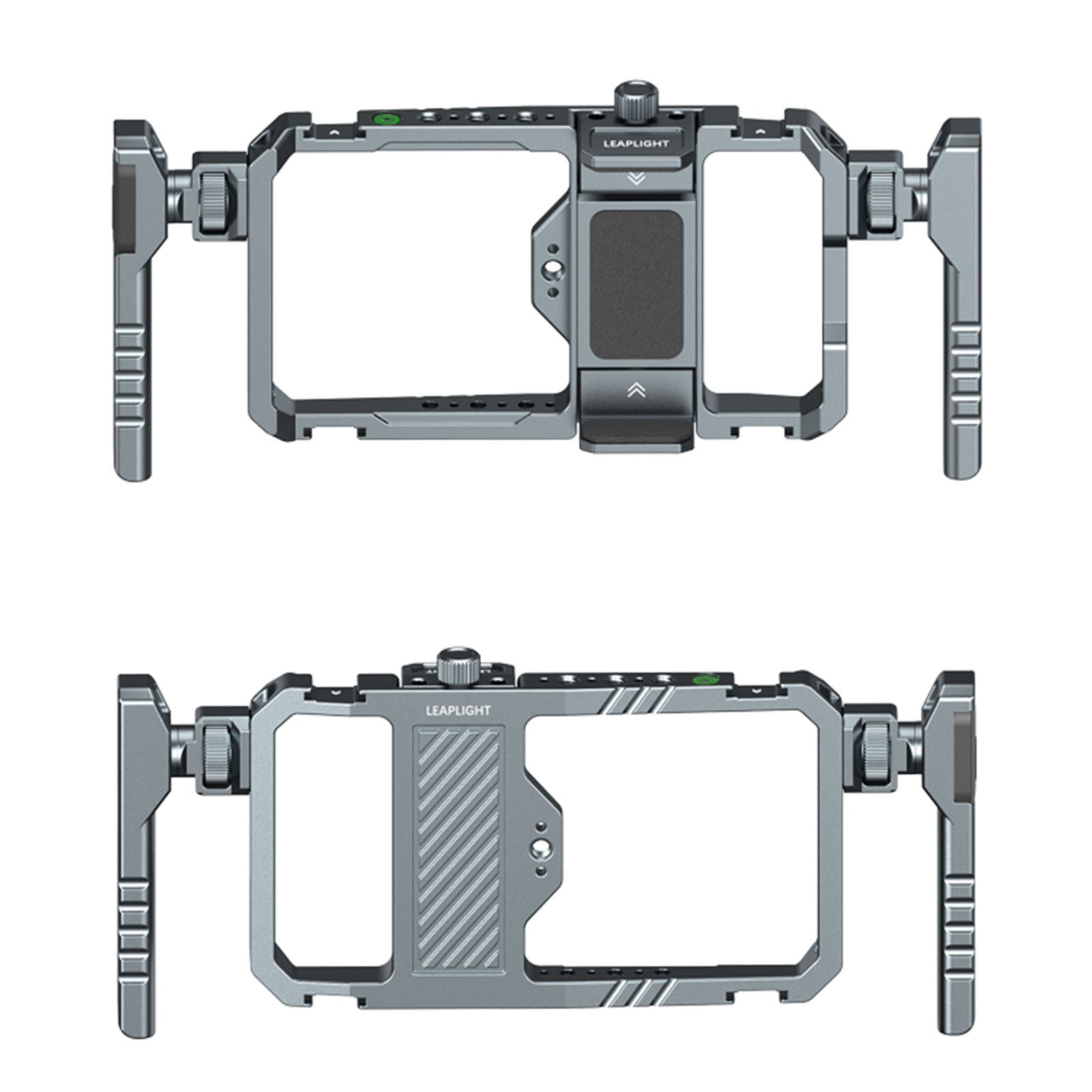 Universal Handheld Phone Cage Video Rig Stabilizer W/Adaps-Iphone 17 Pro Max US