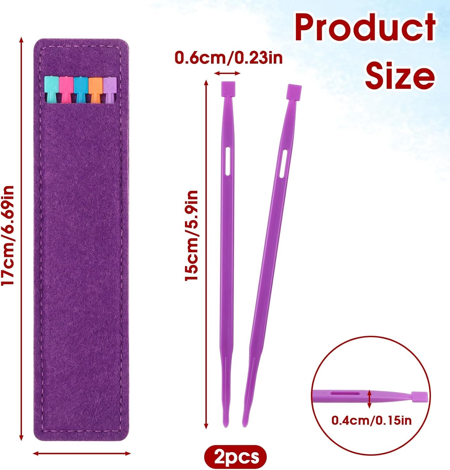 2pcs That Purple Thang Sewing Tools, Quilting Supplies for Sewing Kit Projects,