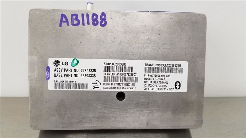 12 GMC SIERRA 3500 COMMUNICATION ONSTAR MODULE 22898335