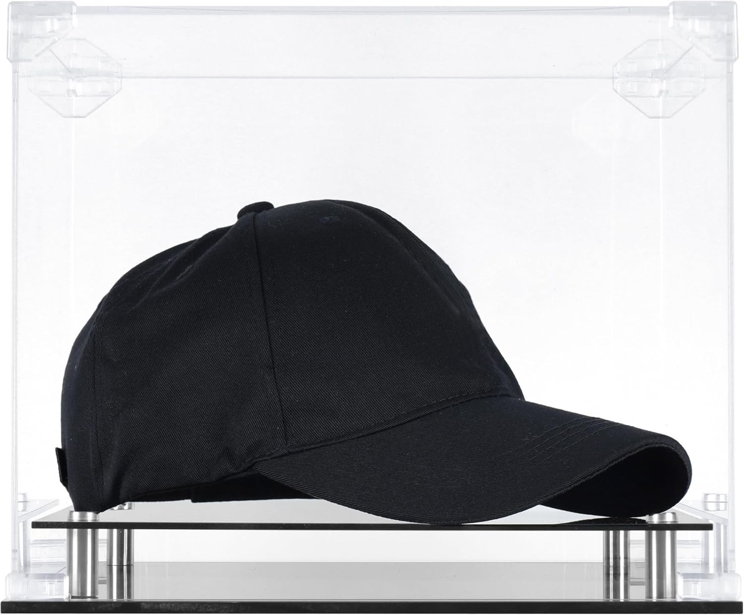 DisplayGifts Pro UV Protection Baseball Cap Hat Display Case Holder Clear