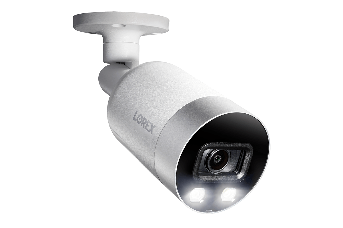 Lorex E891AB 4K Ultra HD Smart Deterrence IP Camera w Color Night Vision, New