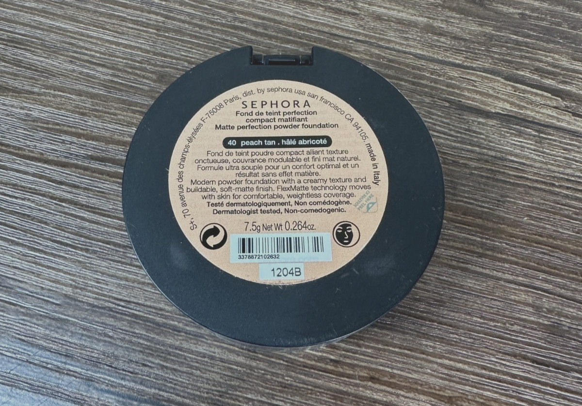 Sephora Matte Perfection Powder Foundation 40 Peach Tan New 7.5g