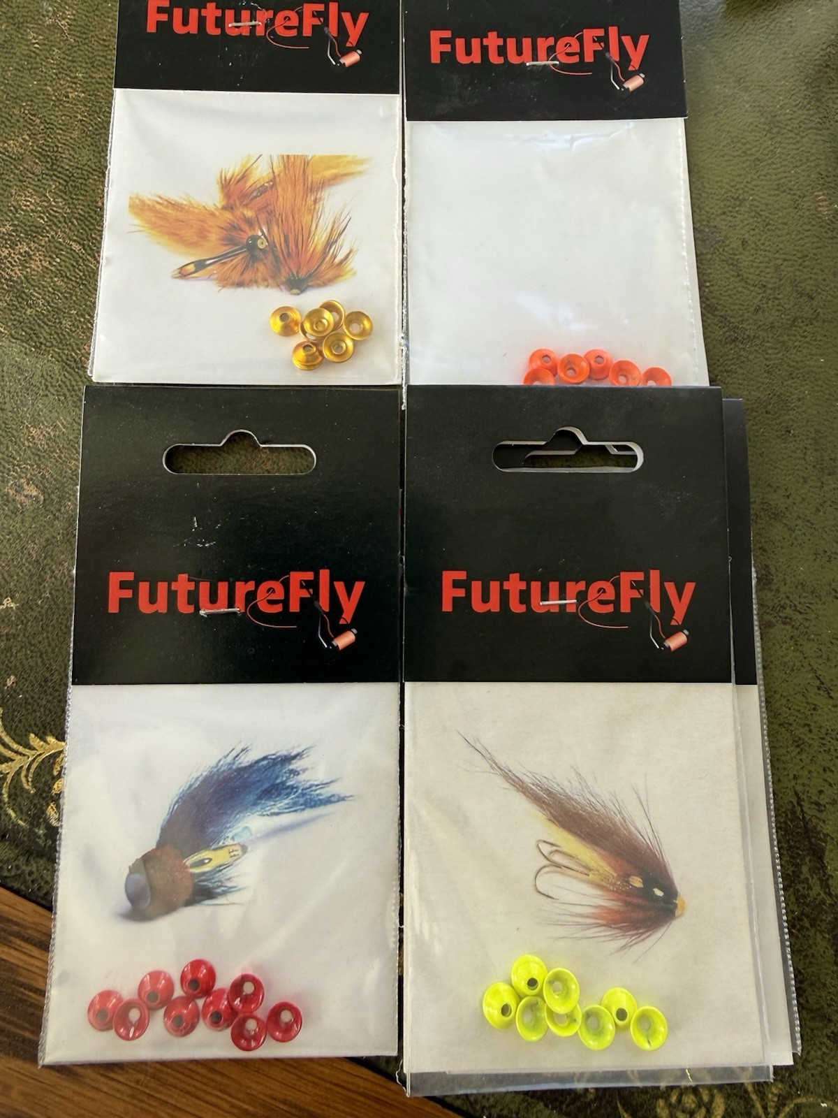 Futurefly UFO Disc Salmon Tube Fly Coneheads for Fly Tying All Colours