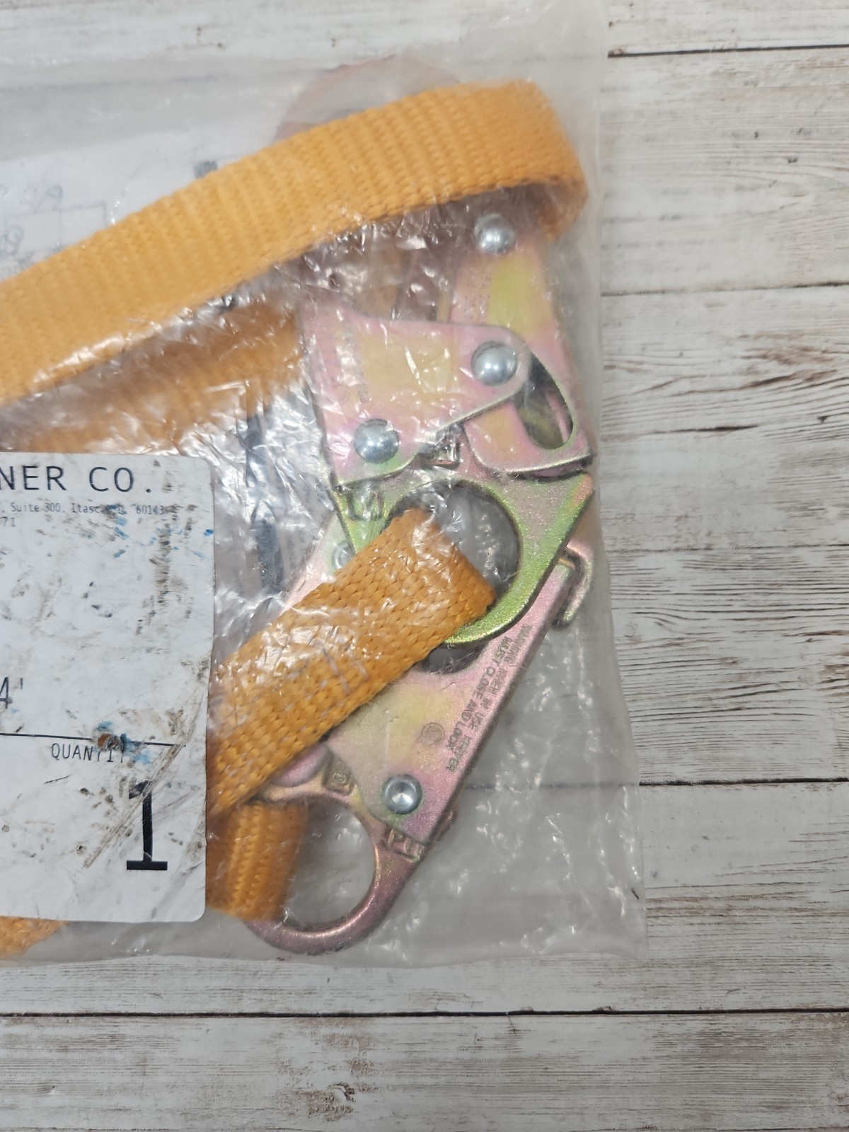 Werner C111104 4ft Web Positioning Lanyard 1in Polyester Web 2 Snap Hooks
