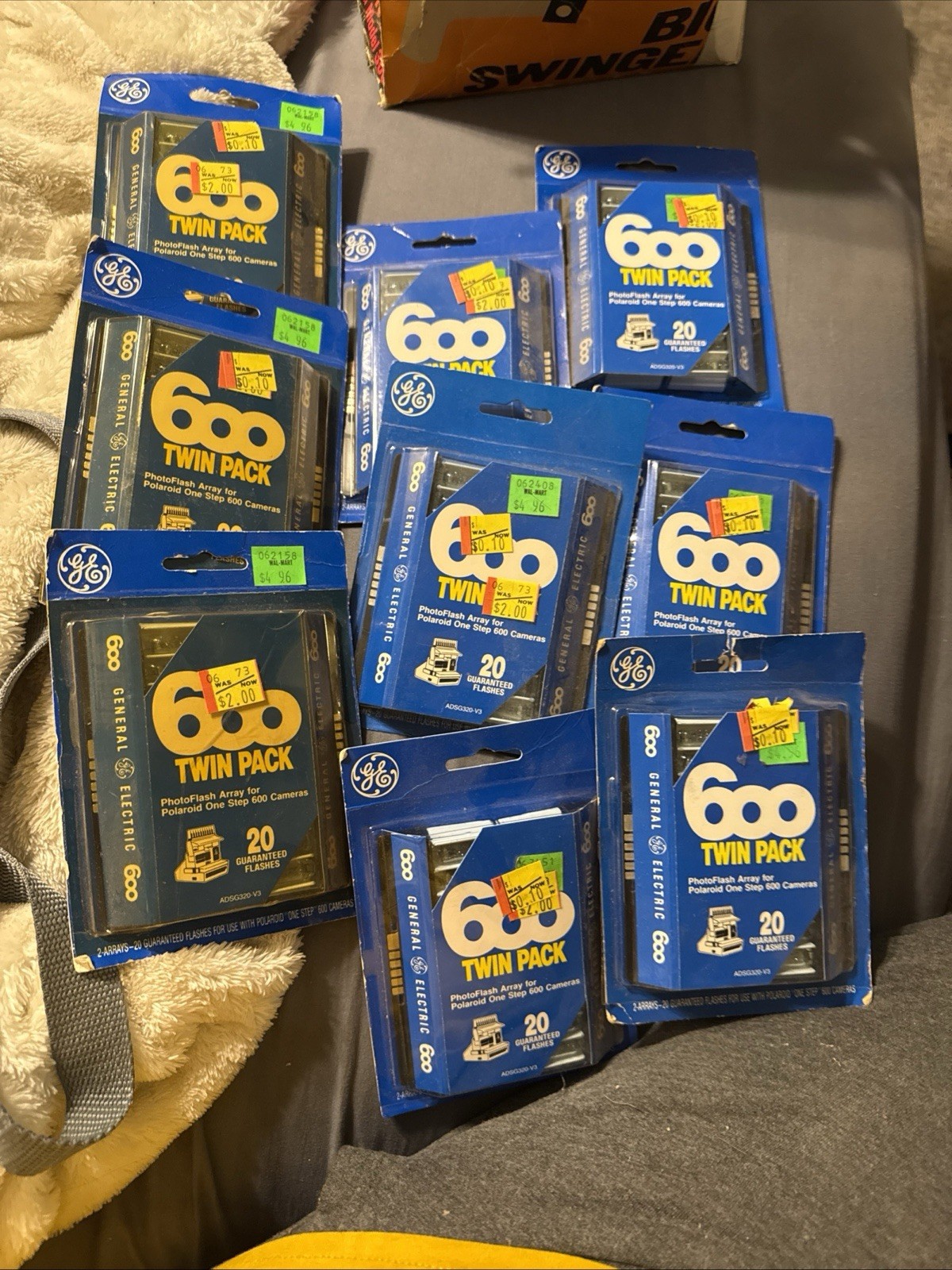 Vintage GE PhotoFlash Array Twin Pack - 20 Flashes - for Polaroid 600 Cameras