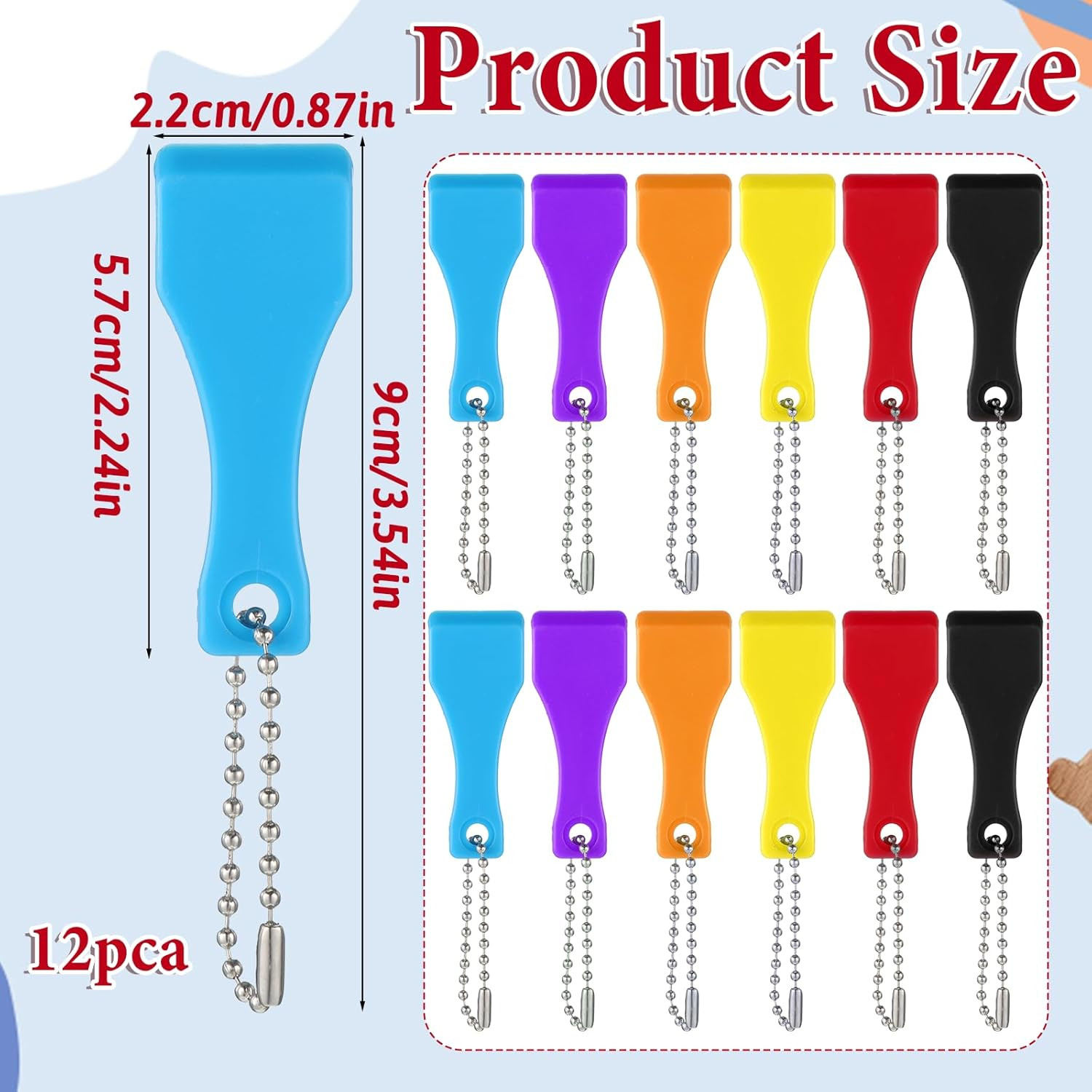 12PCS Lottery Ticket Scratcher Tool, Plastic Tickets Scratcher Tools, Multi Colo