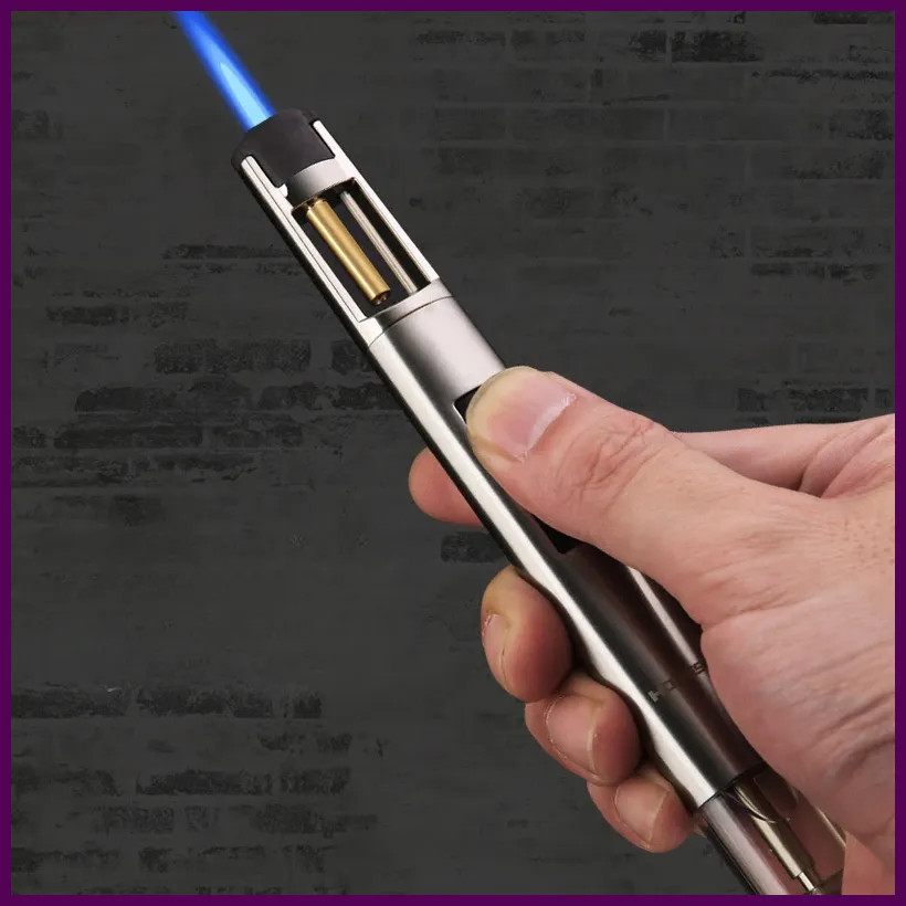 The New HONEST Blue Flame Windproof Cigar Lighter Suitable for Barbecue
