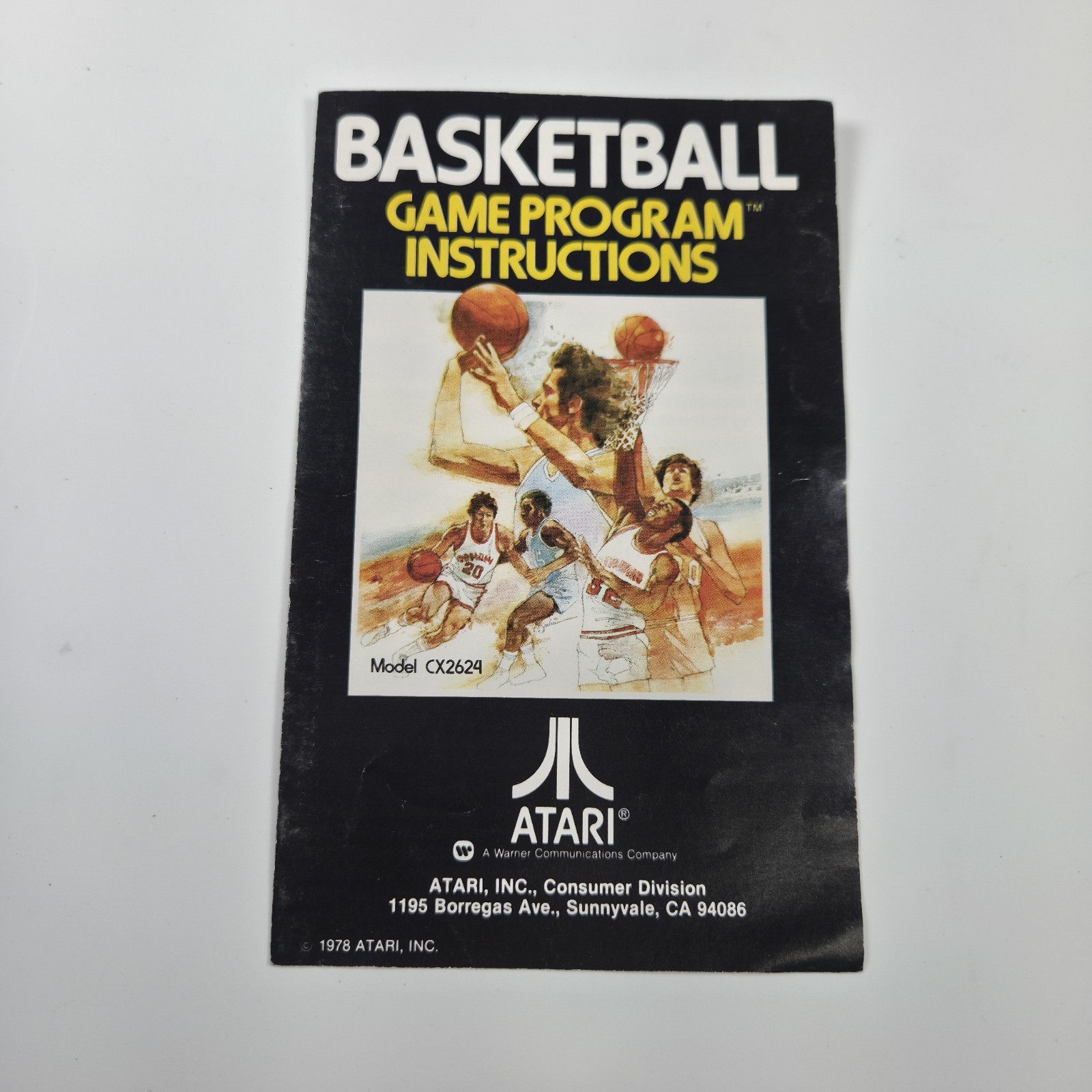 MANUAL ONLY Basketball for Atari 2600 Vintage 1978