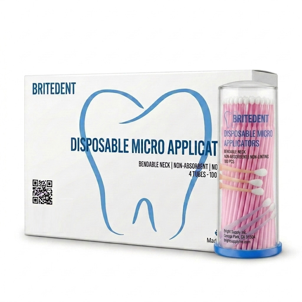 400 Dental Micro Applicators Brushes Disposable Bendable Fine Regular Superfine