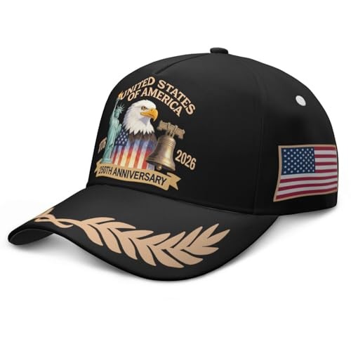 250th Anniversary USA Flag Baseball Cap Cotton Hat