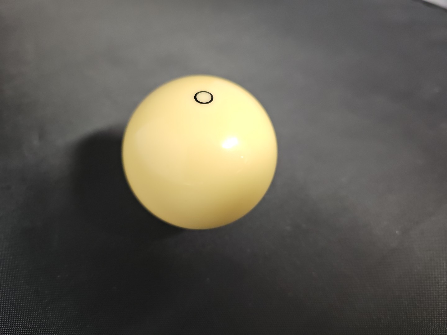Pool Cue Ball 2" with Black Circle Snooker