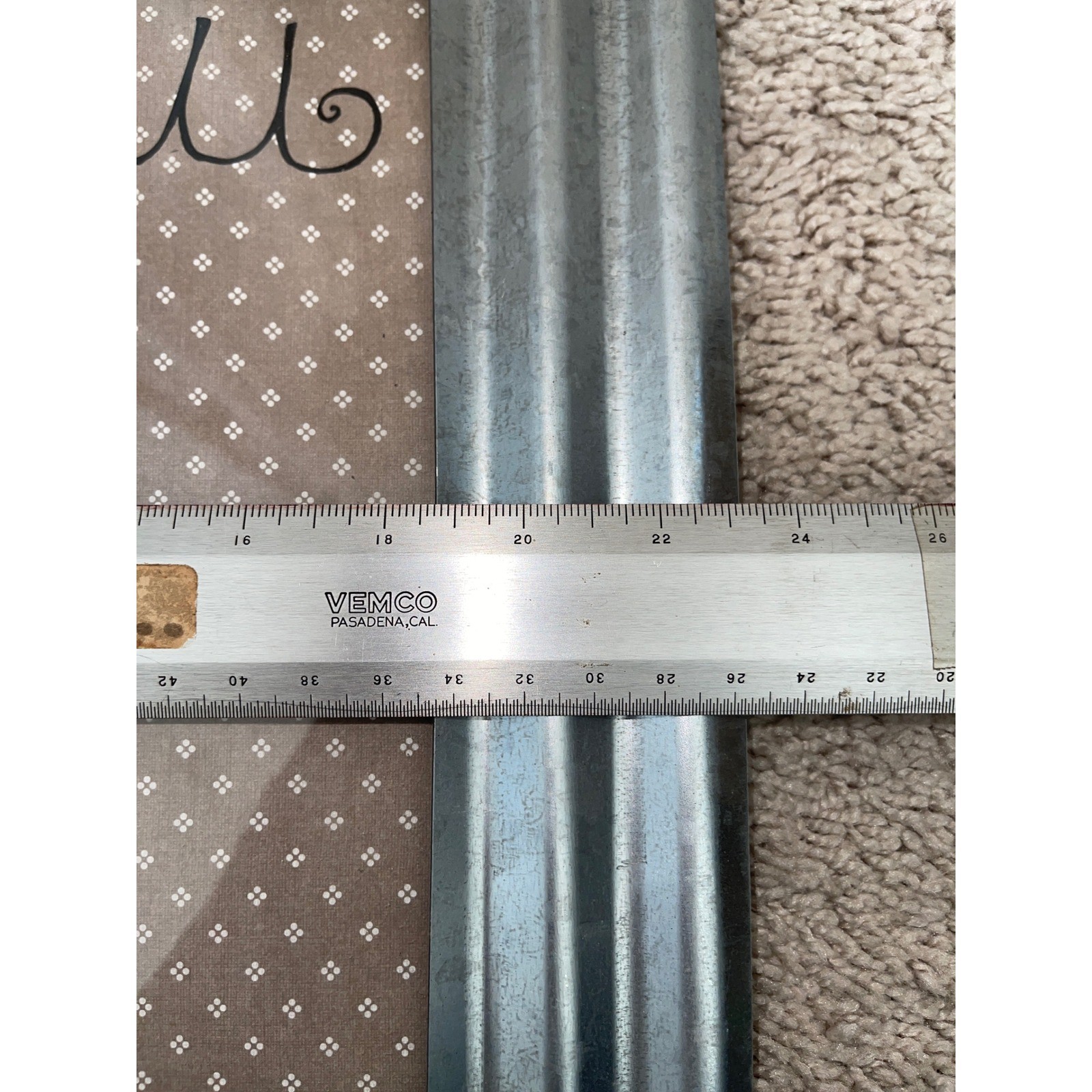 Rustic Galvanized Corrugated Metal Picture Frame & Kitchen Menu Board