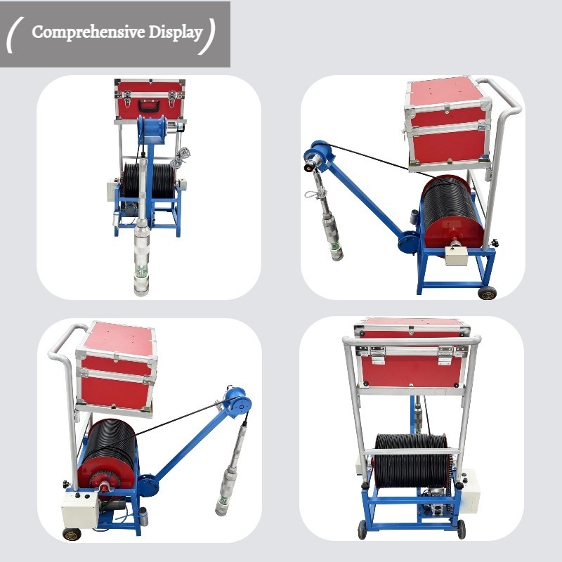 360 Rotating Drilling Camera 300M Deep Well Detector Underground Imaging 220V