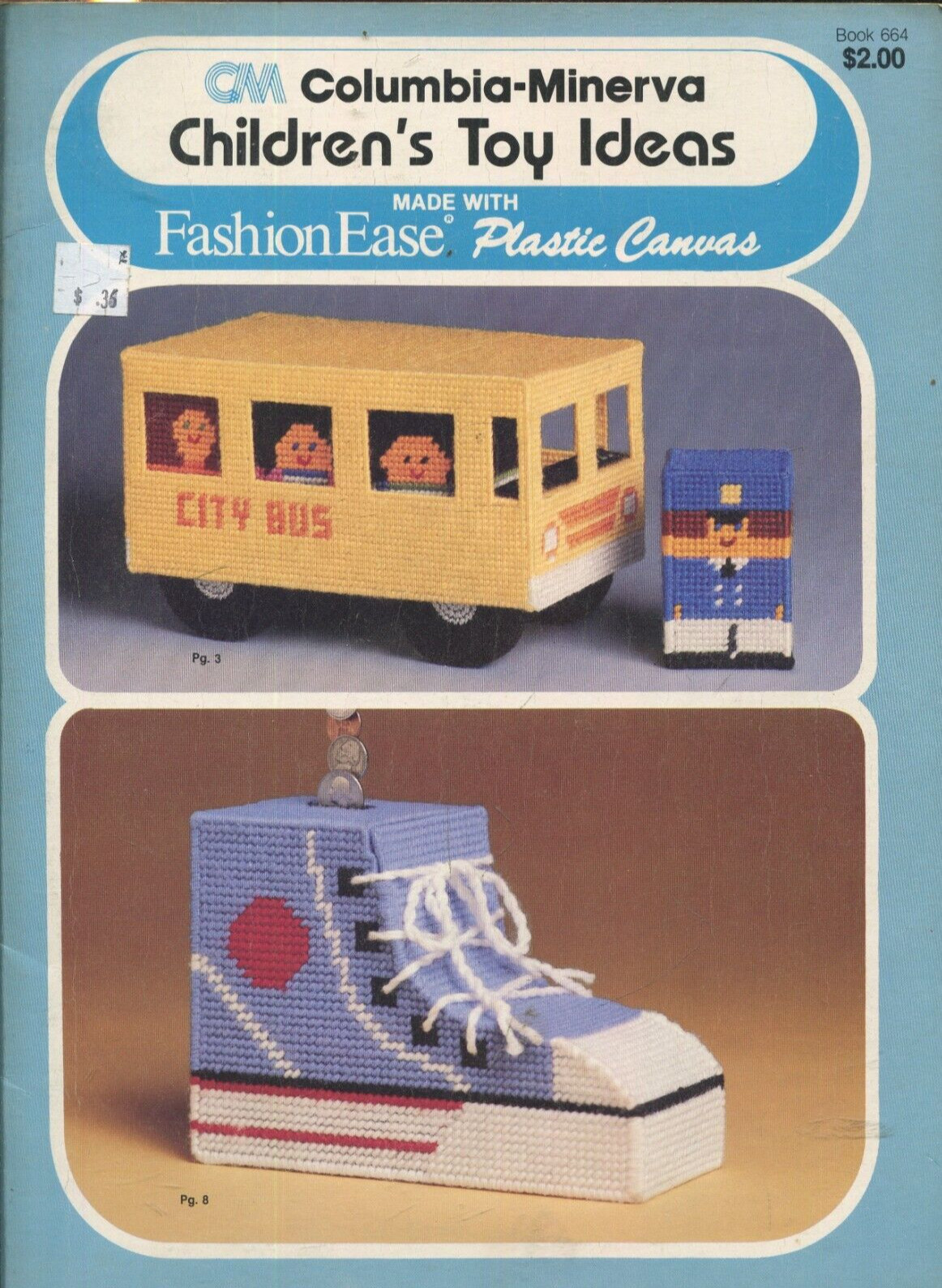 Children's Toy Ideas Plastic Canvas Columbia Minerva Book 664