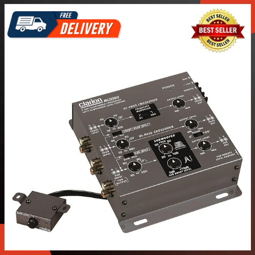 Mobile Electronics Mcd360 3 Way 6 Channel Electronic Crossover with Subwoofer