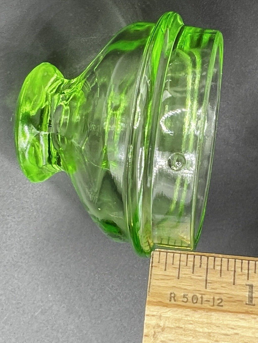 Percolator Pot Knob Replacement Green Vaseline Glass Depression