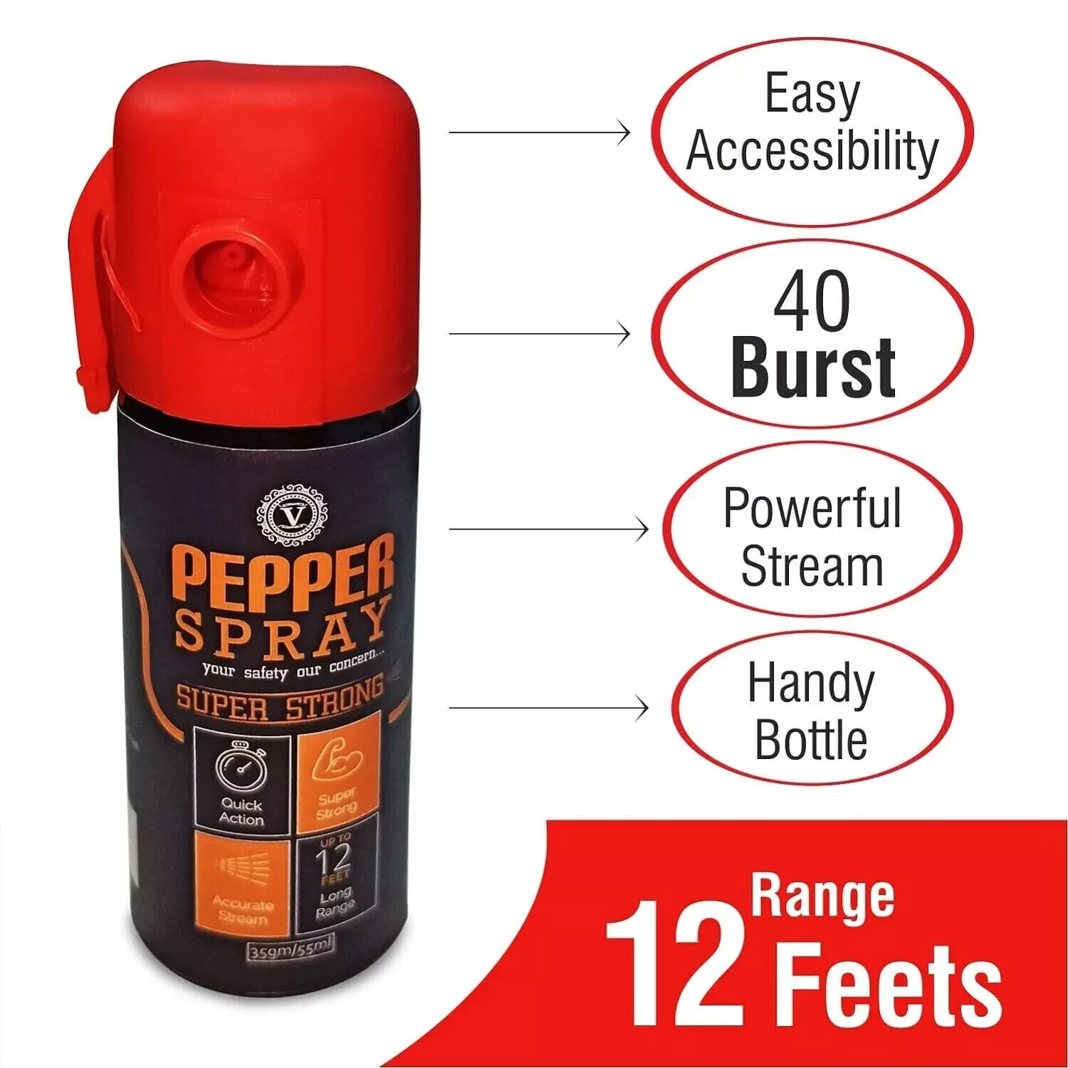 Viewers Woman Safety Spray | Free Shipping | 55 ML(Pack of 2)