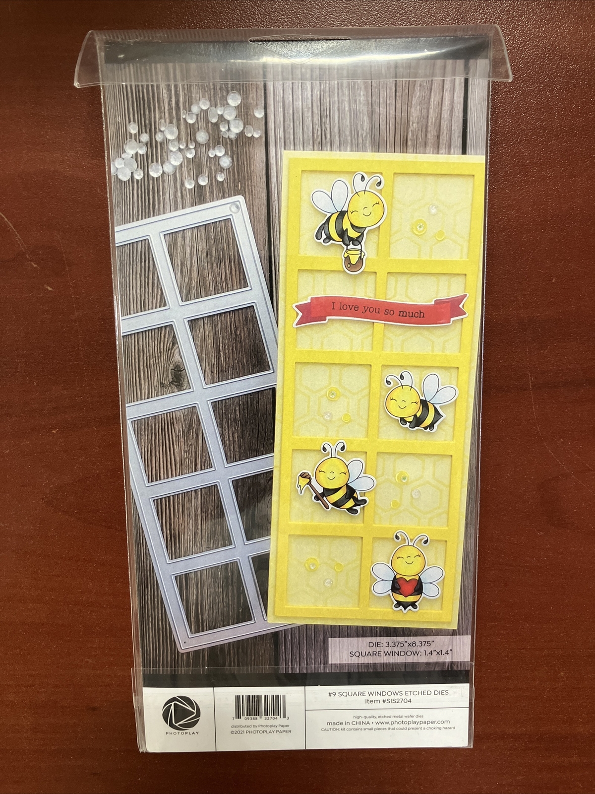 Photoplay #9 Square Window Etched Dies, #SIS2704