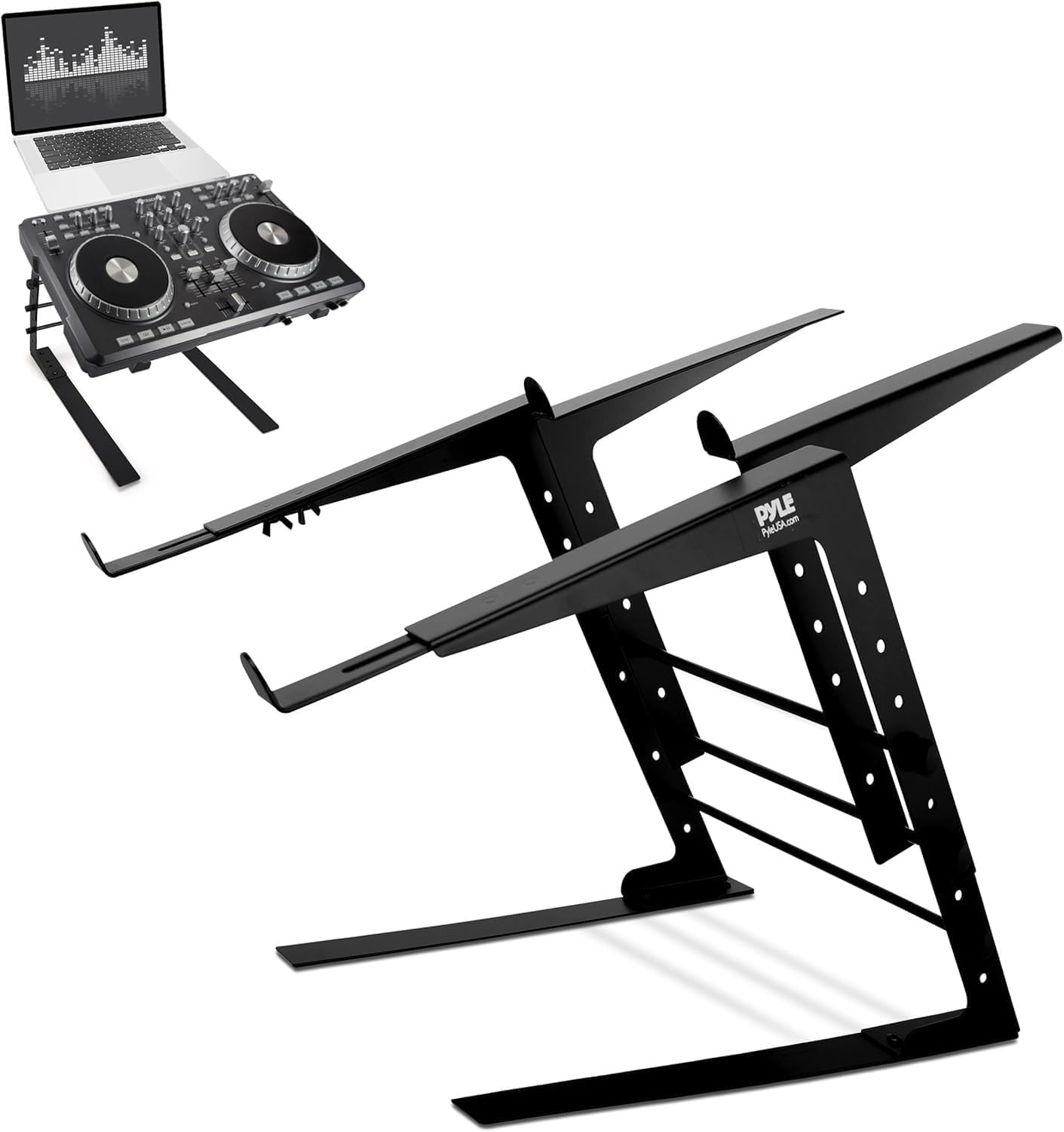 Portable Dual Laptop Stand - Universal Standing Table with Adjustable