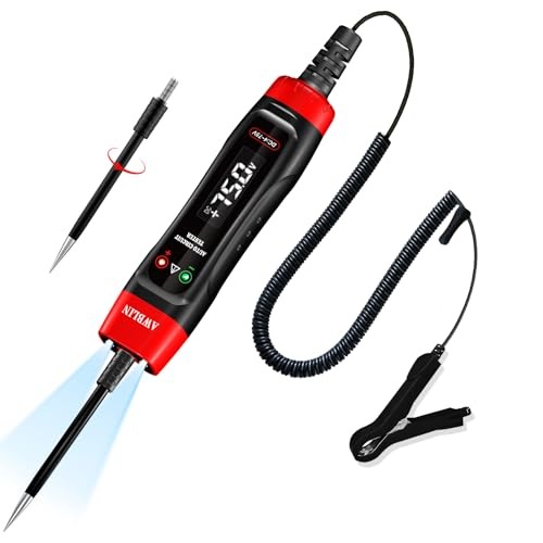 4-75V DC Automotive Test Light with Buzzer Sound, LCD Digital Light Tester