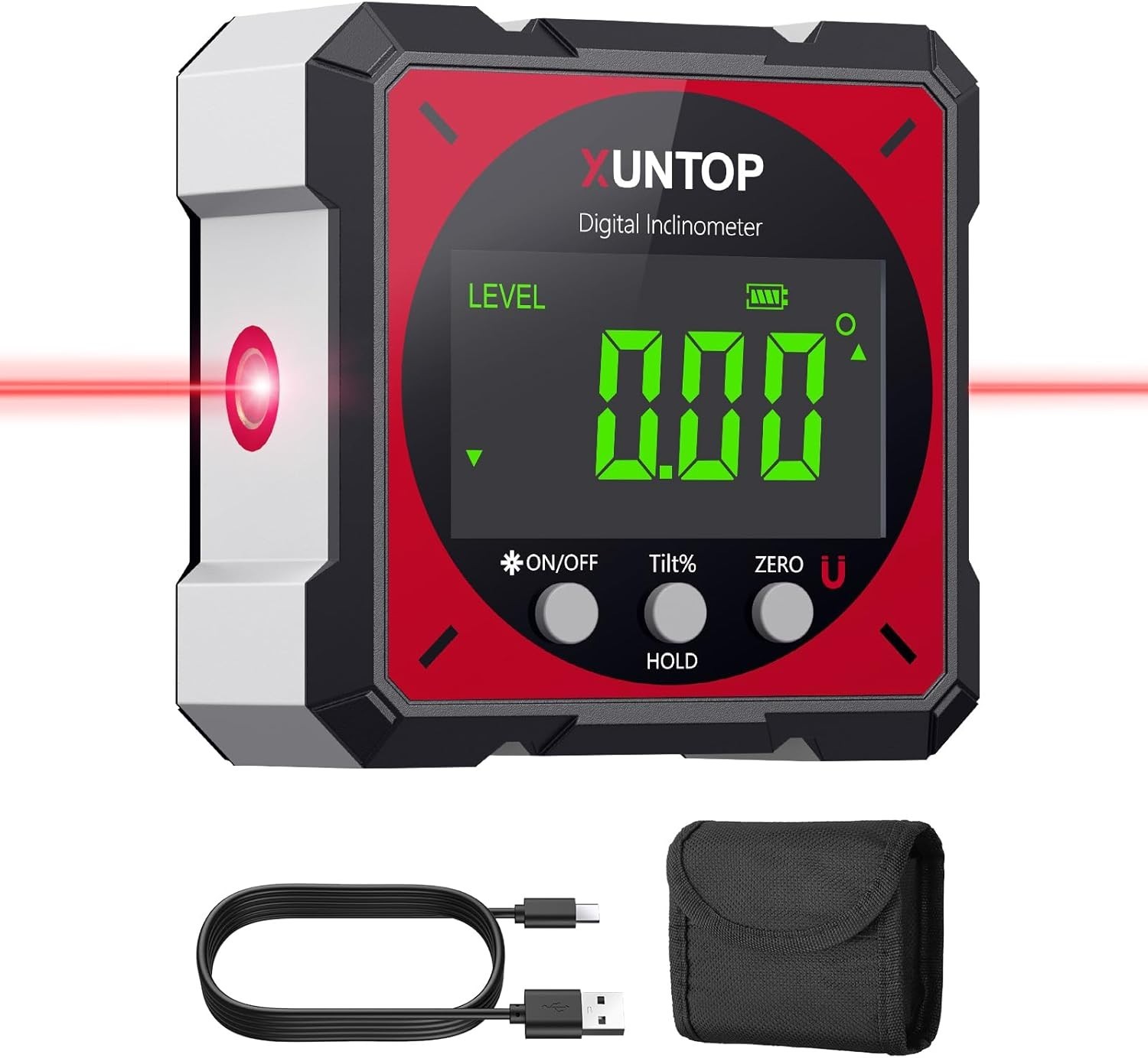 USB Charging Digital Angle Finder Inclinometer