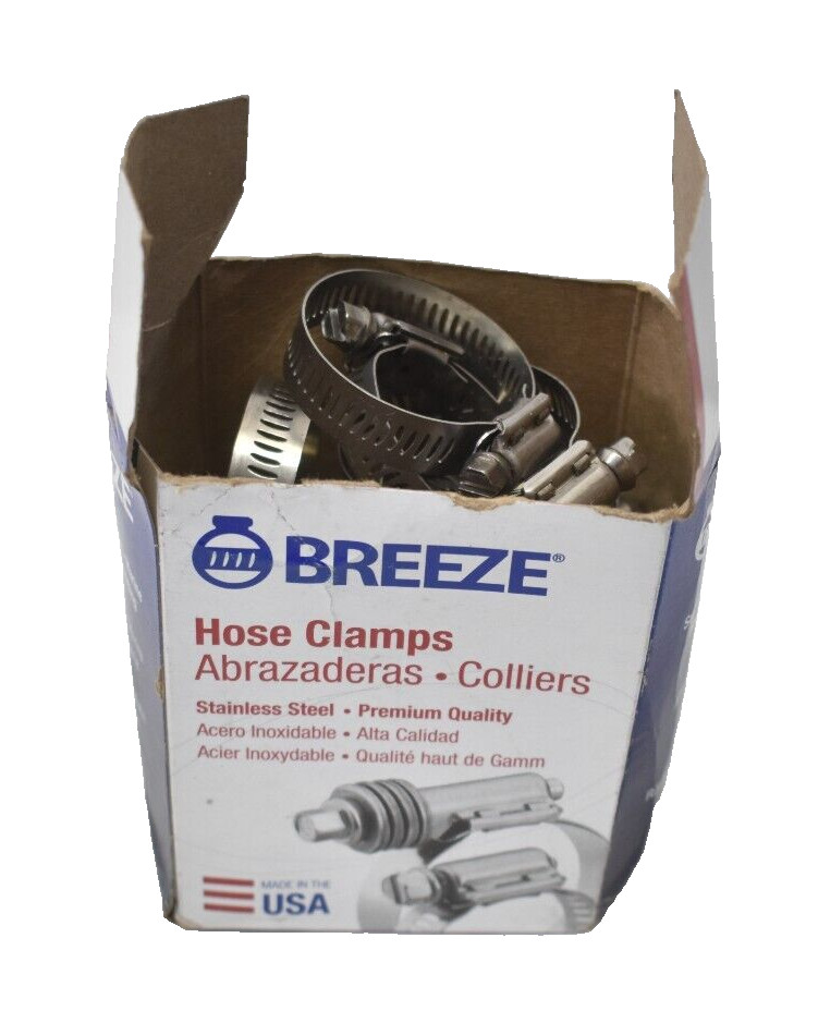 Lot of 17 Stainless Steel Clamps Quadra Lock 5/16" x 13/16" To 1-3/4" Dia