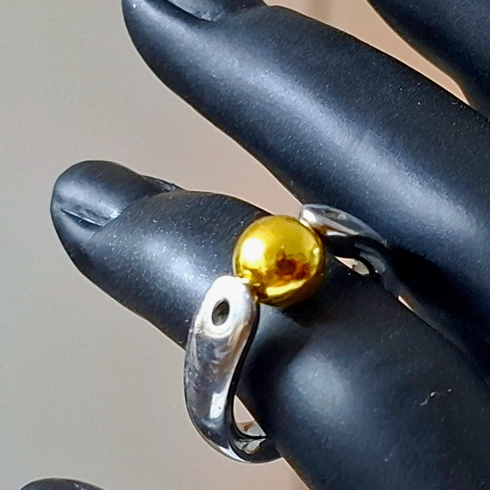 Tipit S - Polished Silver Ball / High Quality 22kt Gold Plated