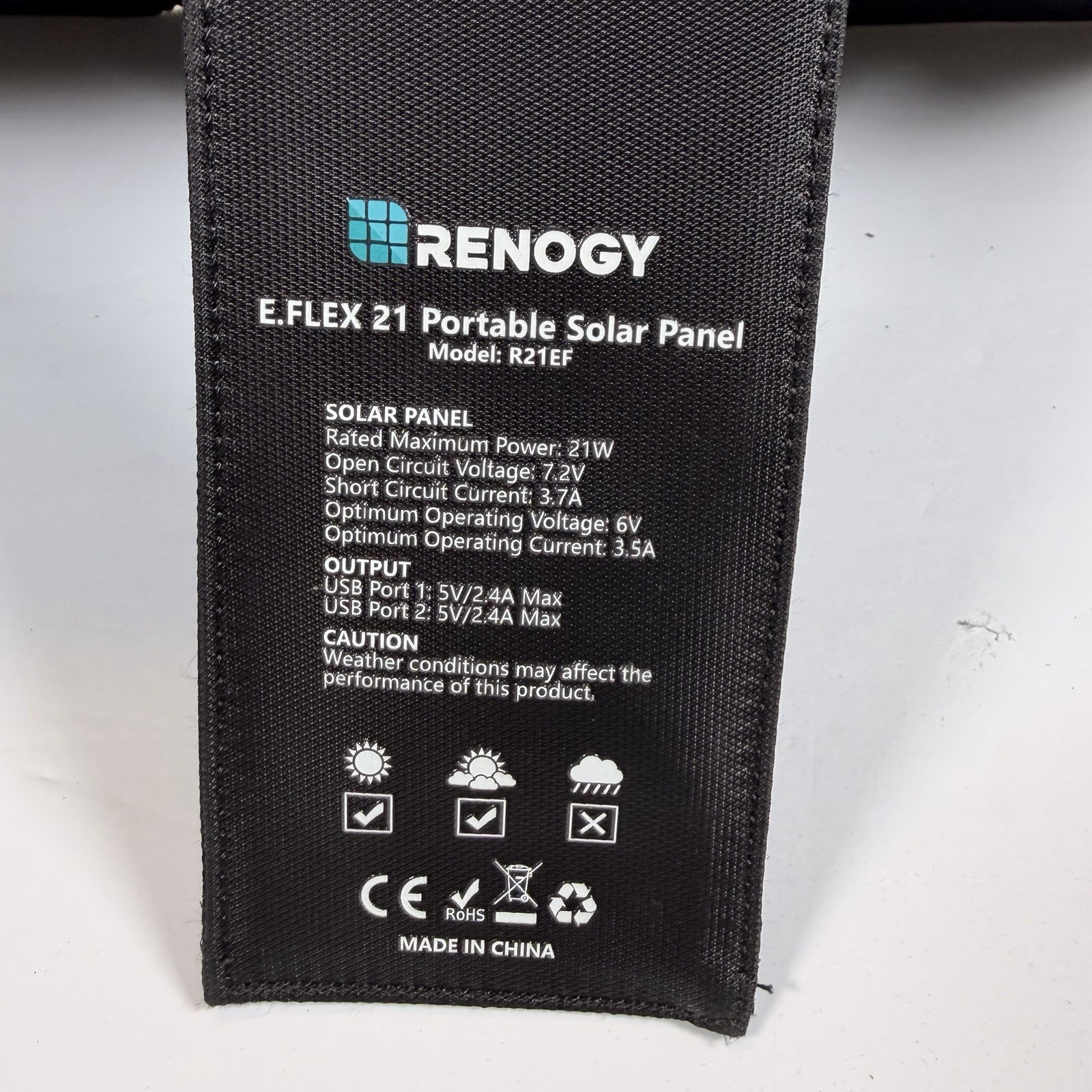 Renogy E.FLEX 21 Portable Solar Panel (R21EF-US)