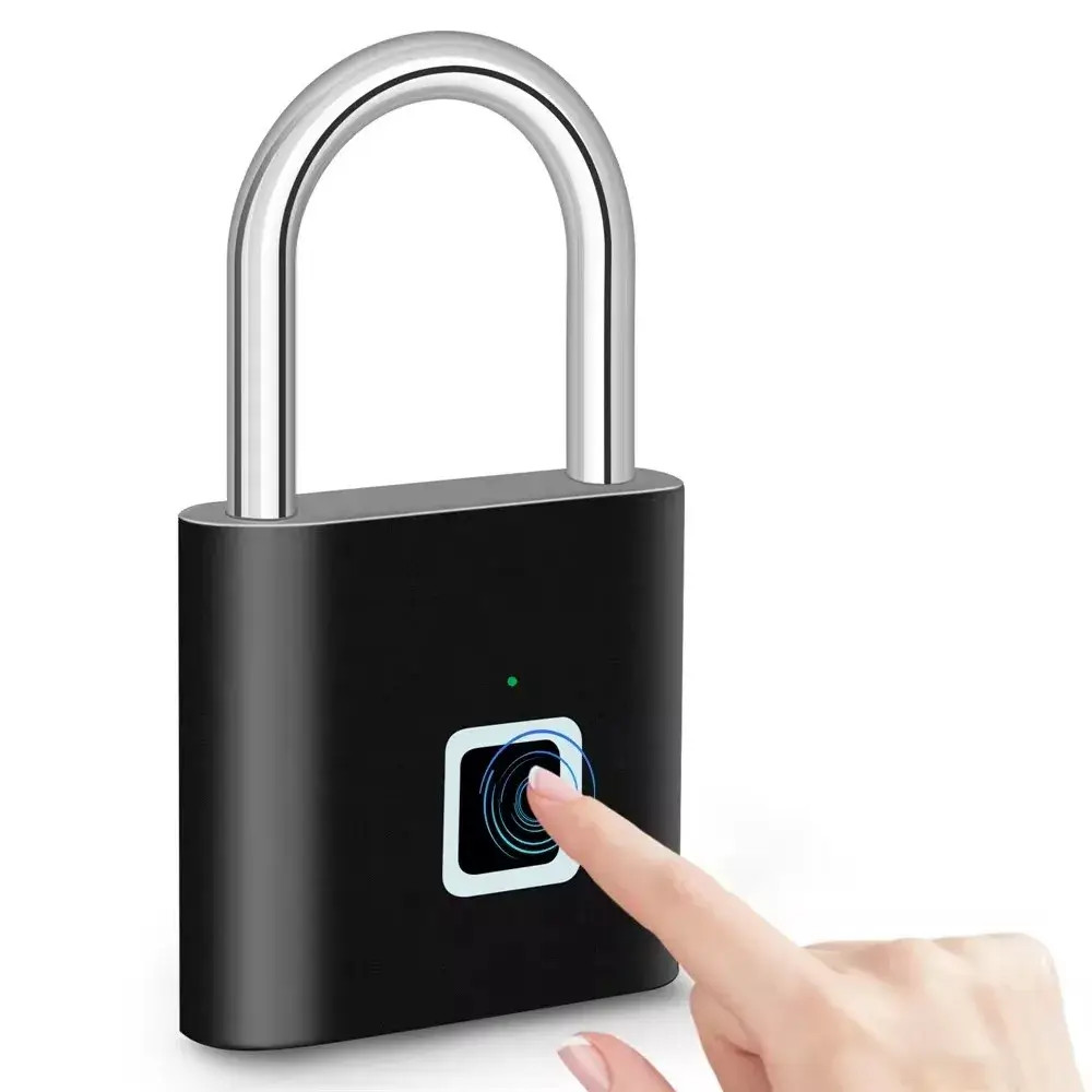 Smart Fingerprint Padlock USB Rechargeable Waterproof Keyless Lock KERUI Smart