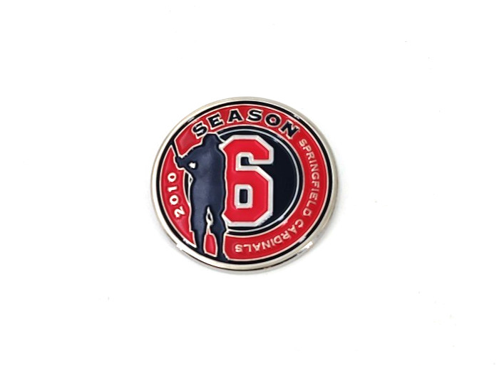 Season 6 Springfield Cardinals 2010 Commemorative Medallion Silver Tone OO