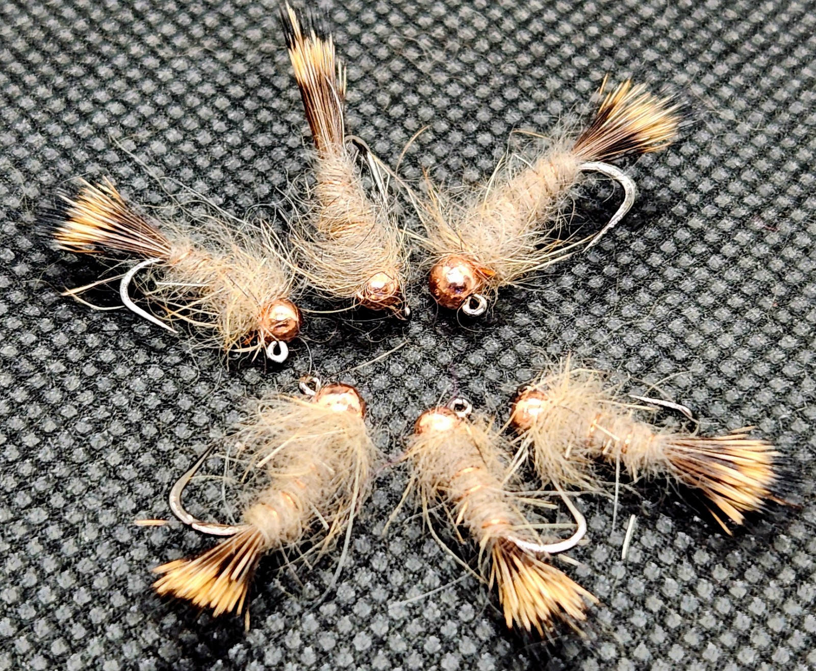 Tungsten Bead Head Hare's Ear Jig Fly,  Bead Head Hares Ear, BH Trout Jig