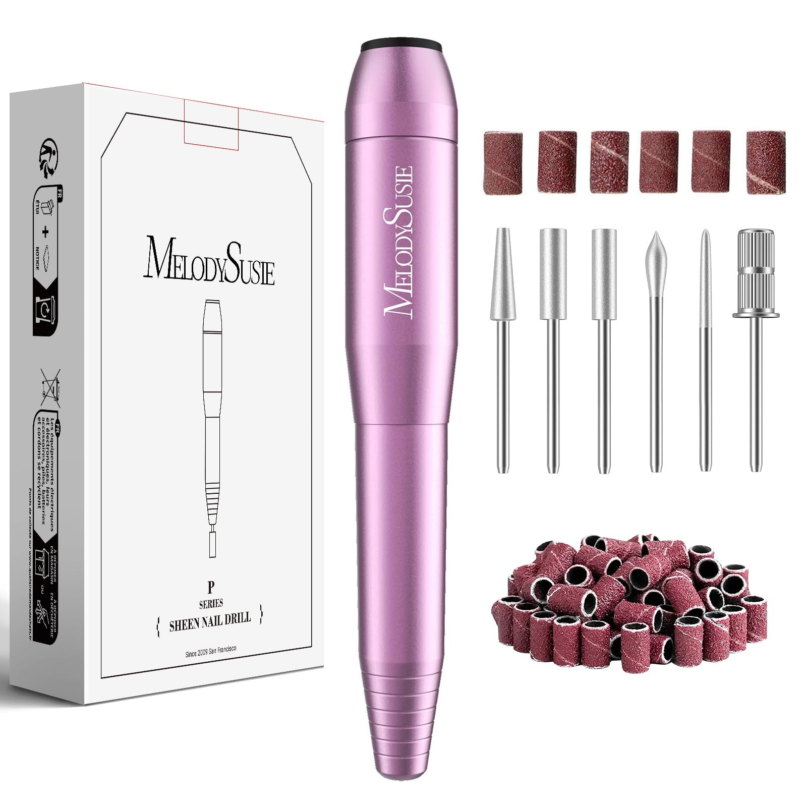 Pen-Shaped Portable USB Nail Drill PC120I 20000RPM Compact NEW