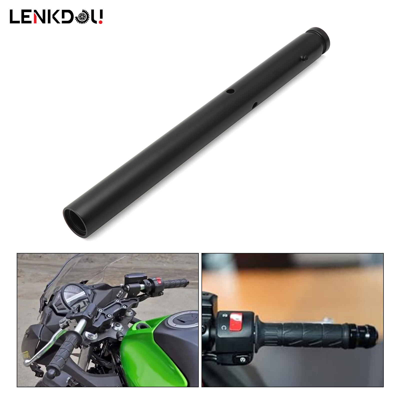 Black F.S. HANDLE 46003-0672-18R For KAWASAKI NINJA 650 2017-2025 EX650 ABS KRT