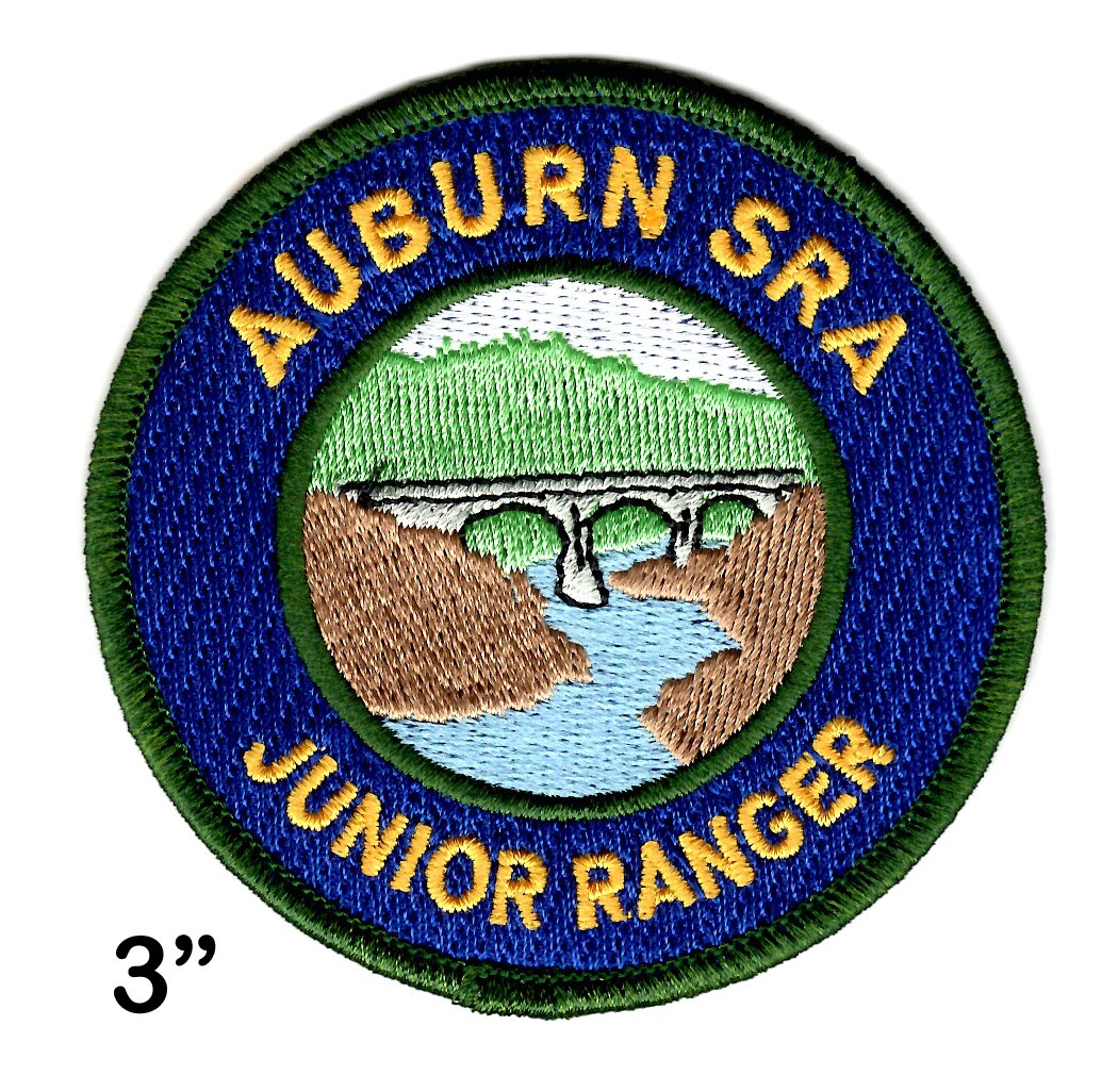 California State Parks - Junior Ranger Patch - Auburn SRA #2 smaller 3" size